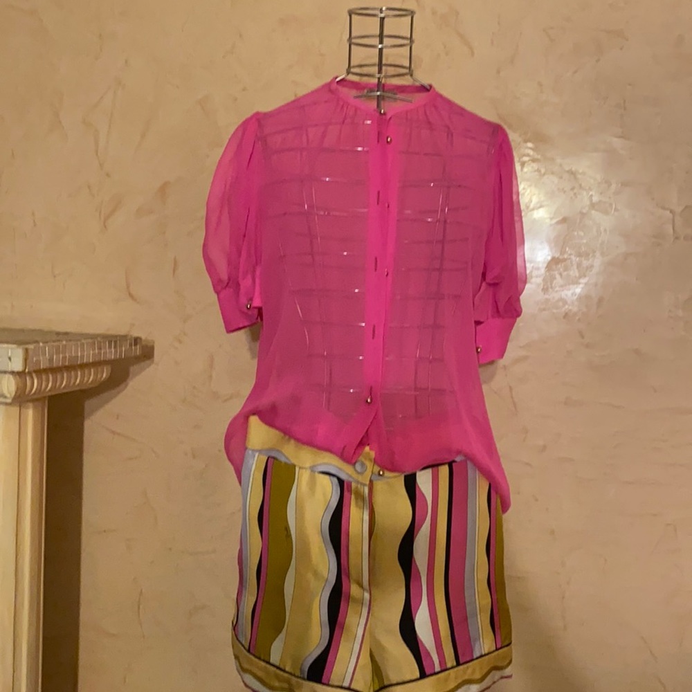 Emilio Pucci pink blouse with lining - Picture 4 of 8
